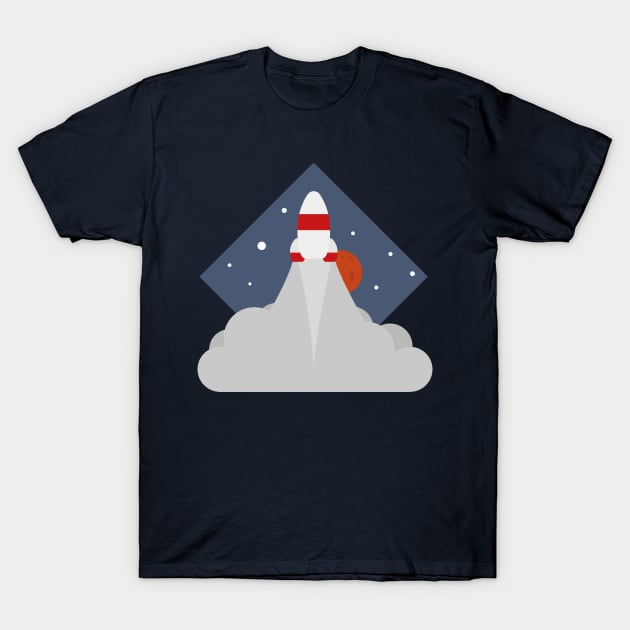 Rocket Launch T-Shirt by YellowDust